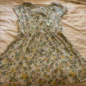 Cap sleeve floral dress